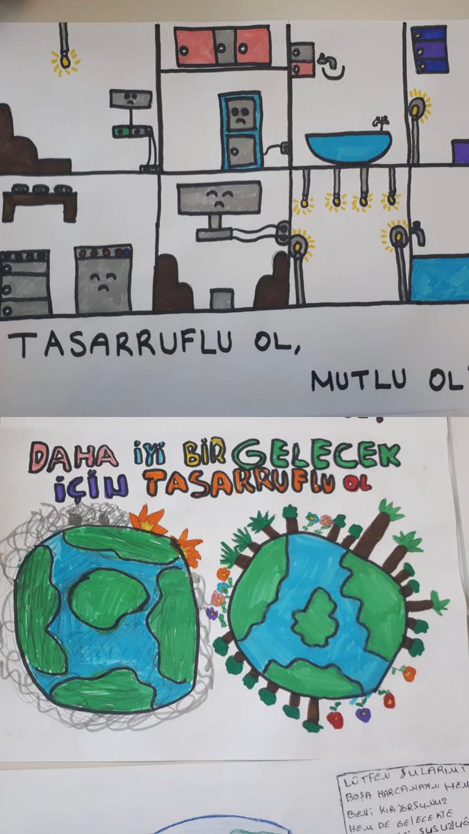 Bu hafta Yazma Becerileri Kulübünde "Enerji Tasarrufu"konulu afişlerimizi tasarladık.<a href="/nlnorhn/">nlnorhn</a> <a href="/Meltem68192833/">Meltem Yeşilyurt</a> <a href="/cigdemmolla/">Dr. Çiğdem Mollaibrahimoğlu</a> <a href="/batikentdoga/">Doğa Koleji Batıkent Kampüsü</a>