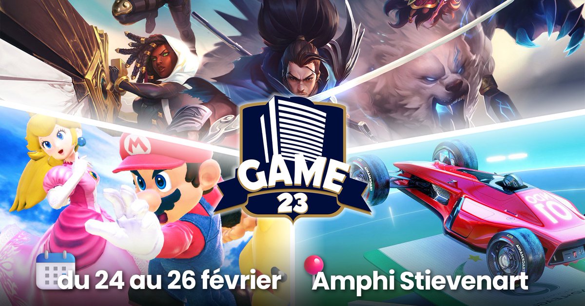 LAN_Party_Game's tweet photo. 📣 Bonjour à tous !
Cette année encore, le Cercle Magellan remet le couvert et a le plaisir de vous annoncer la 23ème édition de sa LAN party, le GAME !
Si vous voulez vous mesurer à d'autres joueurs sur vos jeux favoris et passer un bon moment dans une ambiance unique ! https://t.co/R88H1zW0sm