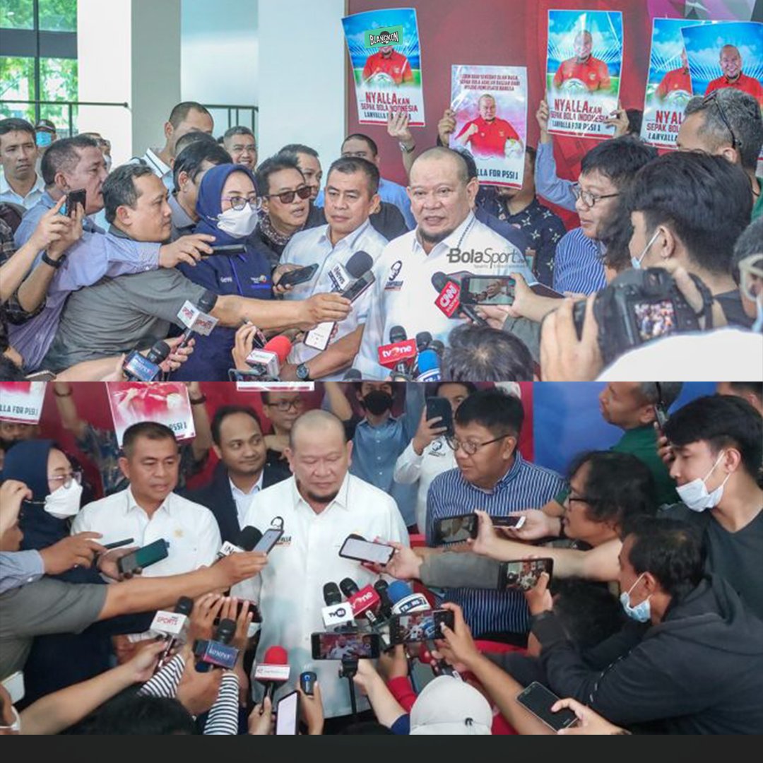 bolablangkon's tweet image. BOOM. La Nyalla Mataliti maju sebagai caketum PSSI periode 2023-2027.

Ia ditemani 2 calon Exco, yaitu Gede Widiade dan Bustamu Zainudin.

La Nyalla dapat dukungan dari 2 voters, yaitu PSSI Jatim dan Persela Lamongan.

💬 Ada tanggapan? 😅

#PSSI #Exco #KLB #Timnas