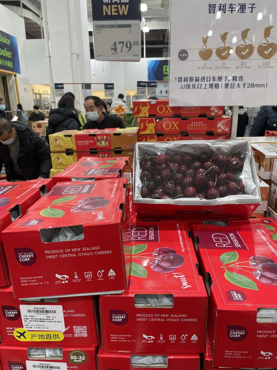 Hunter McGregor on Twitter "New Zealand cherries at Sam club in