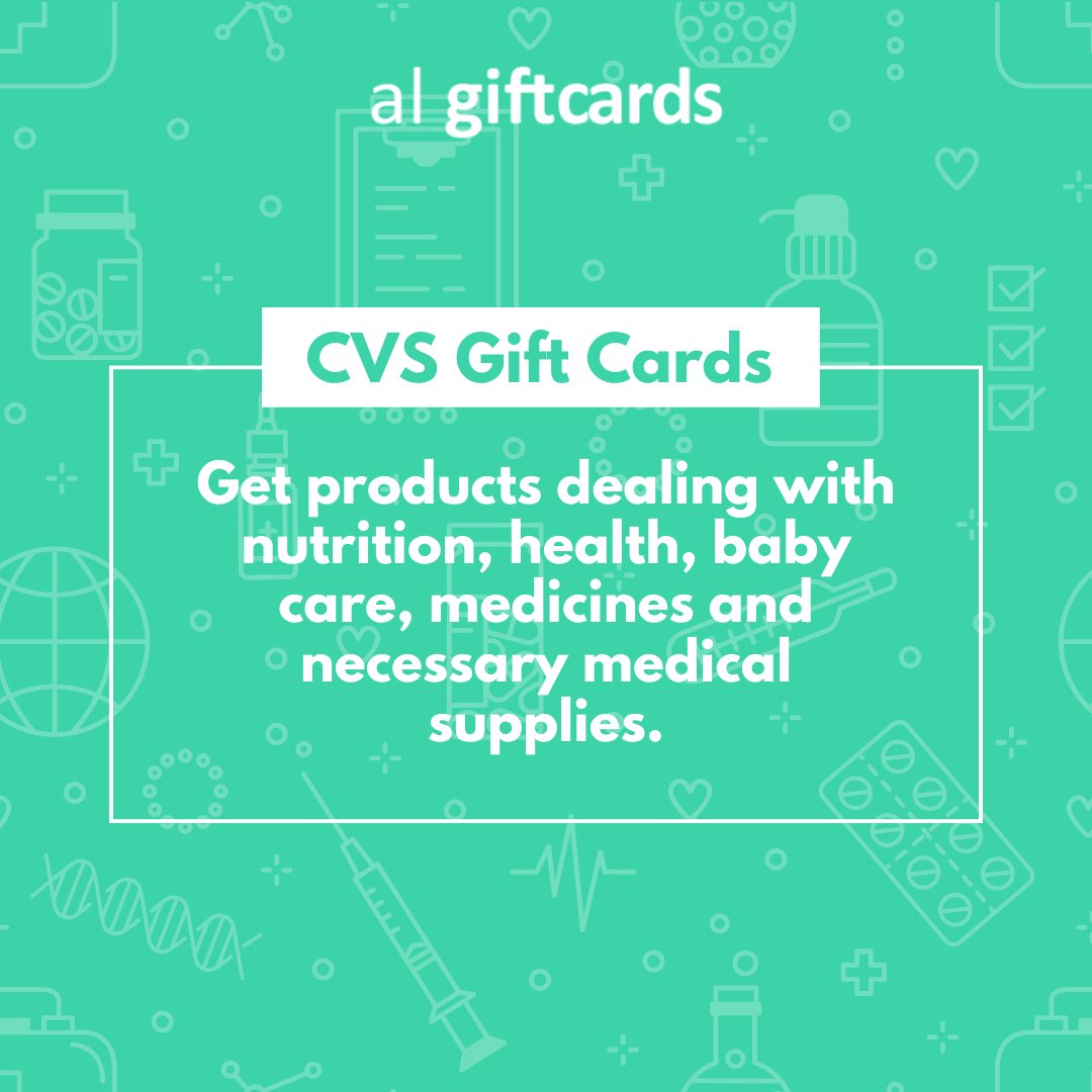 al_giftcards's tweet photo. Gift CVS gift cards to friends and family and cater to their health and well-being. 🫶
These gift cards would be of great help at the need of the hour❤️‍🩹
https://t.co/cvp4c86WSX
#cvs #cvspharmacy #cvsgiftcard #giftcards #egiftcards #usefulgifts #algiftcards https://t.co/F4AxuFJoUV