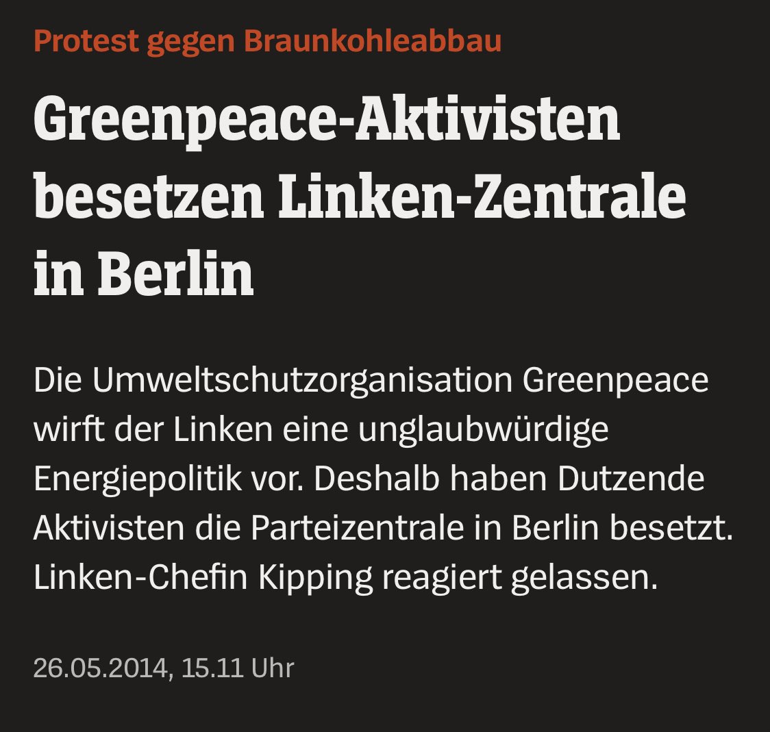 CarlaBuettner's tweet photo. Wie die Grünen mit Besetzungen umgehen            Wie Die Linke mit Besetzungen umgeht https://t.co/Y6AEZBQ4hK