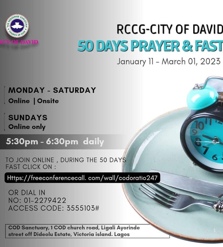 RCCGCityofDavid's tweet photo. DAY 3 Prayer Points for #50DaysFast - Friday , January 13, 2023
Also see details of our daily prayer schedule during the Fast.
#RCCGFast
#RCCGFast2023
#CODDailyPrayerPoints https://t.co/yMaTen29Oh