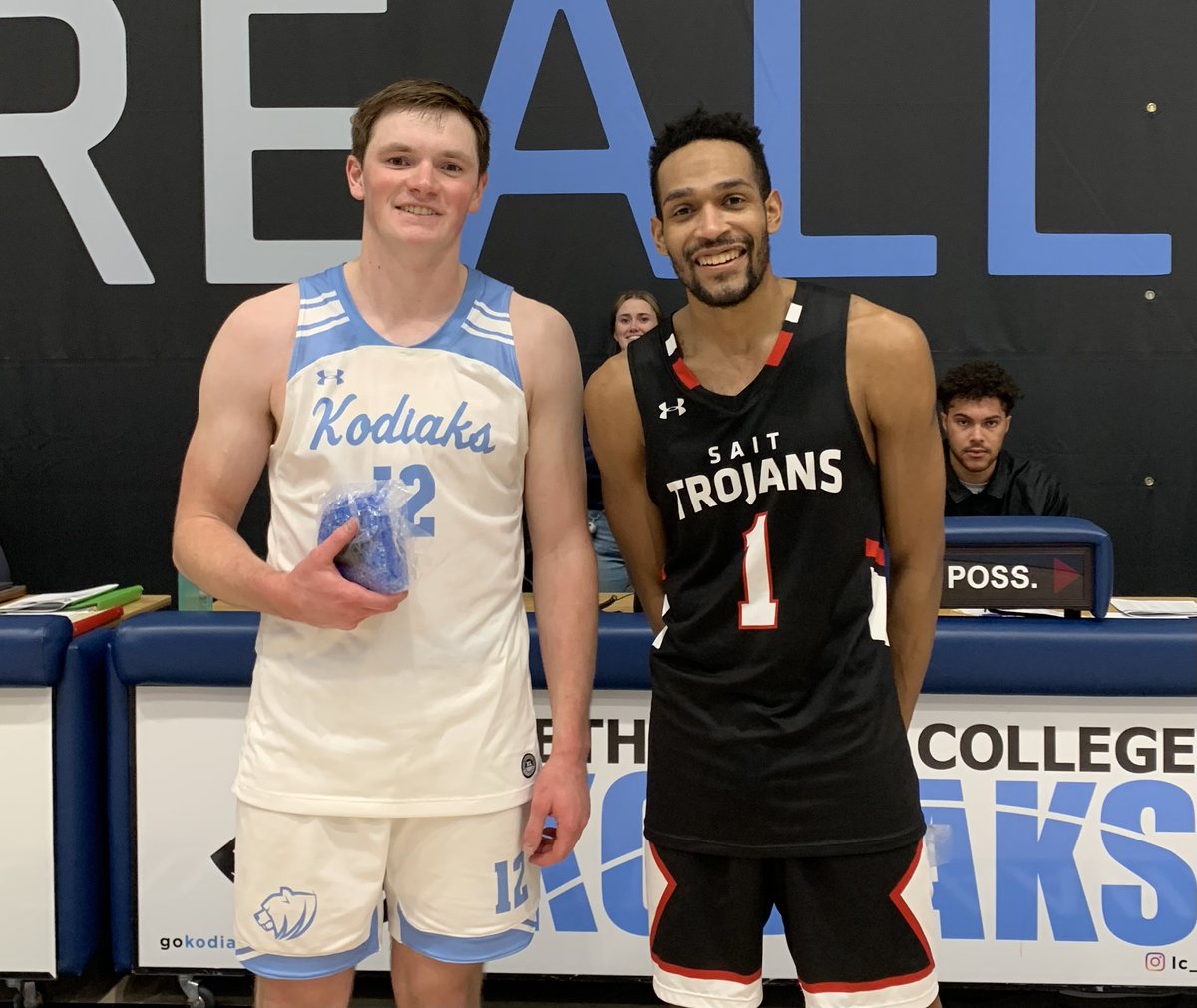 LPKodiaks's tweet photo. MBB | FINAL
A late surge from our boys isn't enough as the @SAIT_Trojans take this one 86-81 π«
Congrats to our @ACAC_Sport Players of the Game - Paycen Blackmore (LCK) and Charlie Conner (SAIT).
#LCKvsSAIT #yql https://t.co/pmziiqgeIm