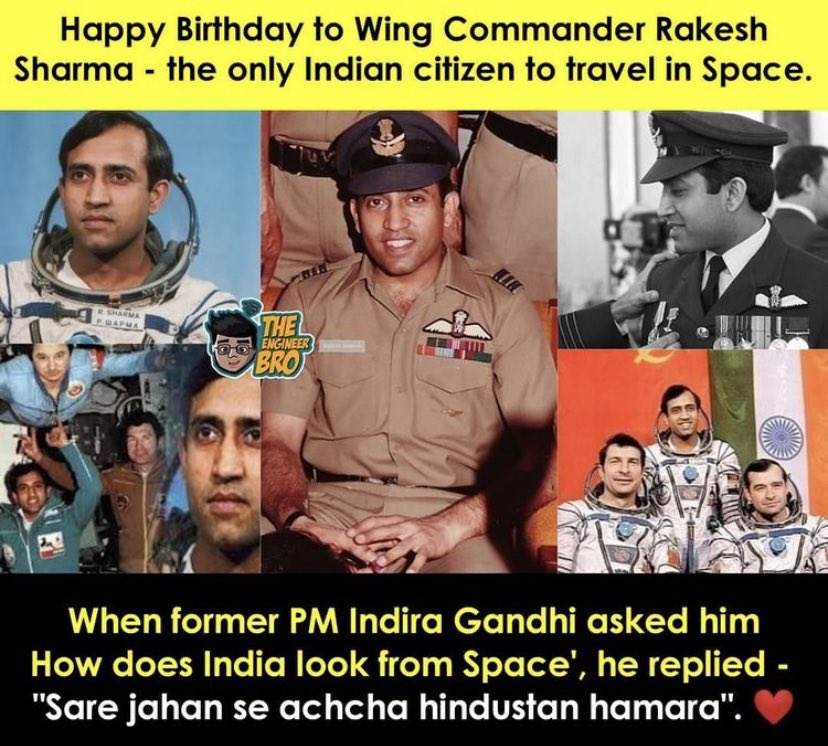 Happy Birthday Rakesh Sharma Sir  