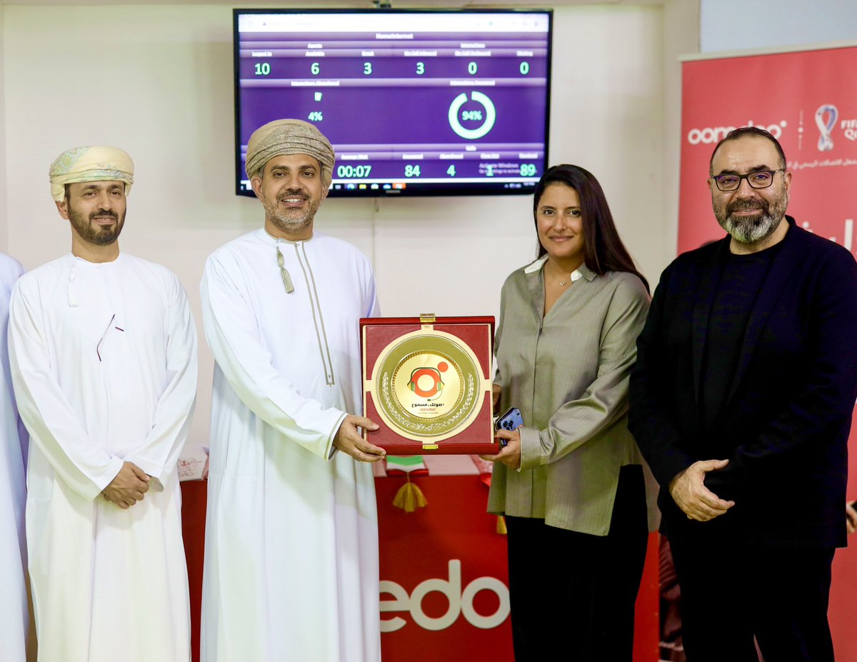 a_diwan75's tweet photo. H.E. Eng. Omar bin Hamdan Al Ismaili, CEO of TRA Visited Ooredoo headquarters. we shared our Strategic plans for 2023 demonstrating the state of the Art Call Center,Customer Experience & voice of the customer VOC,Digital transformation,Data Centers #ooredoo #ooredoooman #traoman https://t.co/MykskHGUR8