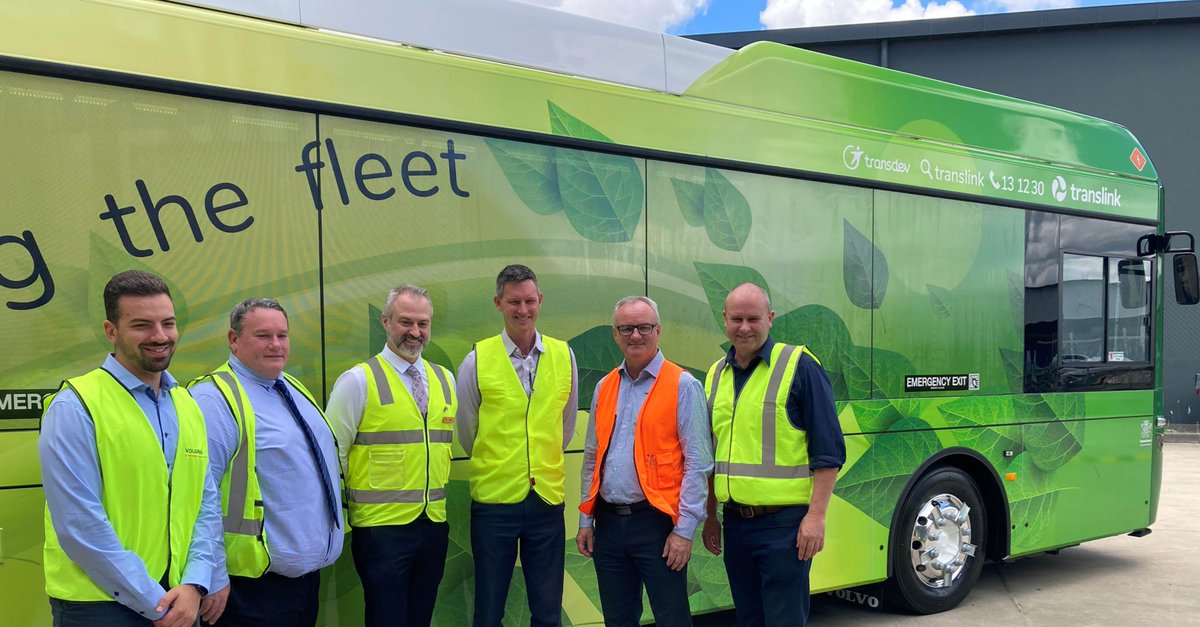 TransdevAustNZ's tweet image. We’re greening QLD with 17 new, locally-assembled electric buses en route to Brisbane thanks to the @QldGov, @VolvoBusGlobal and #Volgren. We’re proud to back local jobs, manufacturing and skills. Can't wait to welcome you aboard! @MarkBaileyMP
