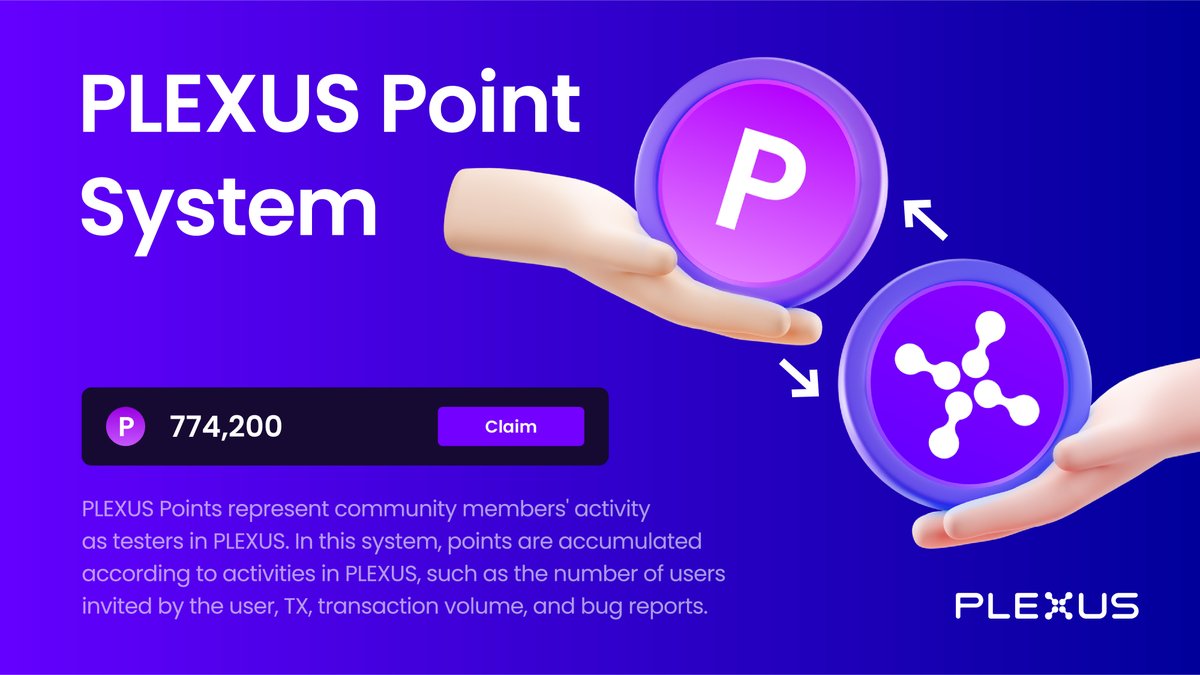 plexus_fi's tweet photo. ⚡#PLEXUS Point System &amp; Policy
We Introducing @plexus_fi 's point system and policies.

Read this article and participate in the alpha test, which will be released on January 30th, to be rewarded with +$500,000 worth of #PLX tokens!

👉Show More: https://t.co/D6SUJdJFCE https://t.co/C0oDMaQuB9
