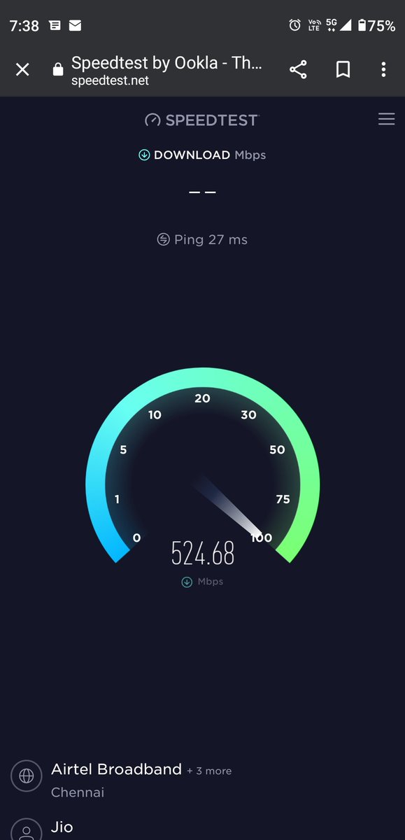 hareesh_56's tweet photo. Here is my first 5G Speed Test....🔥

Phone: Motorola Edge 30 Fusion
Chipset: Snapdragon 888+
Sim: Jio 
City: Coimbatore

@reliancejio @motorolaindia
@JioCare @Snapdragon_IN
#JioTrue5G #jio5g #5g #MotorolaEdge30Fusion #Snapdragon888 https://t.co/8QhlYgqltY