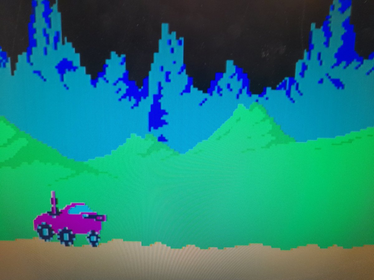Original IREM Moon Patrol had a glitch on the middle scroll layer.Changed 2 74ls283@4f&amp;4h which improved it.Touching pin 1 of 4h made the glitch change.C68 is missing from Irem boards &amp; manually added by Williams.Probably due to diffrnt 2732a timing. It should be across 1 and 14