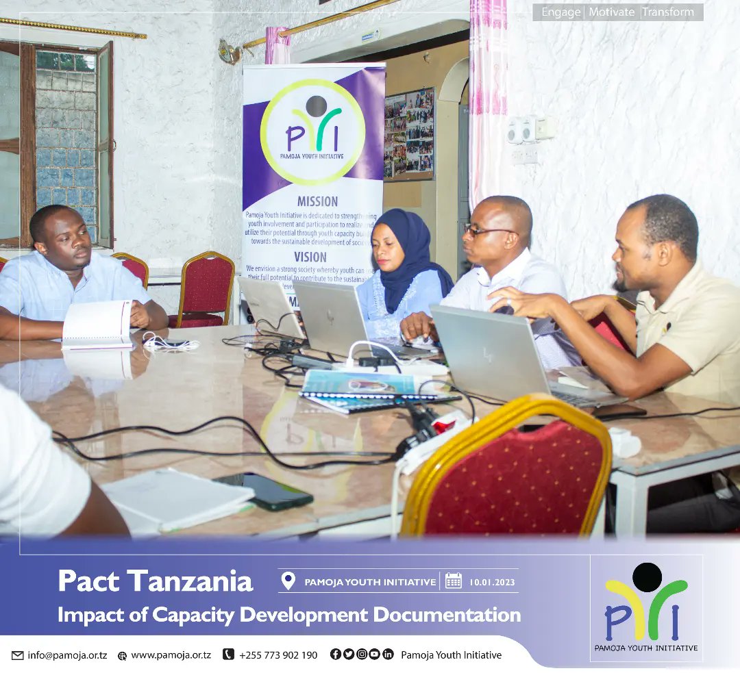 pamoja_youth's tweet photo. Having @PactTanzania document the impact of the capacity development offered under the @USAIDTanzania funded data driven advocacy (DDA) project was a wonderful honor for us. The changes truly impressed them. 

#DDA #capacitydevelopment #changes #impact #youth https://t.co/ohc3puwieT