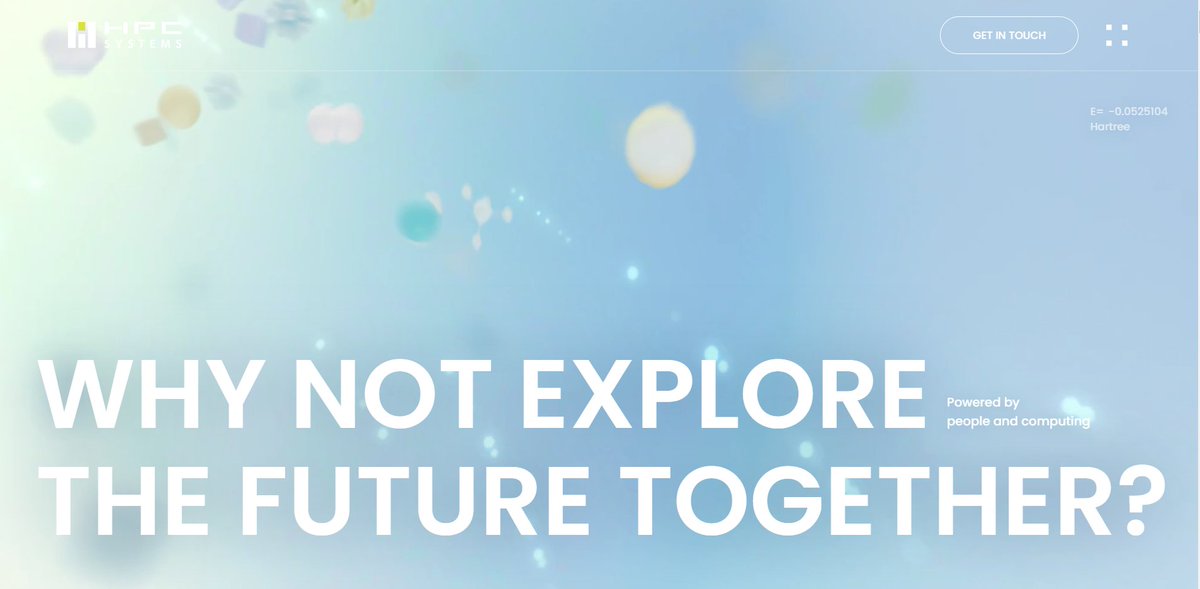 HPCS_marketing's tweet image. Renewed our global website❗
We have updated the solutions and product information.　If you are interested in computational chemistry, please visit our web page❗📲
global.hpc.co.jp
#HPCシステムズ #HPCSystems
#GRRM20 #ReactionPlus #Gaussian #ScienceCloud