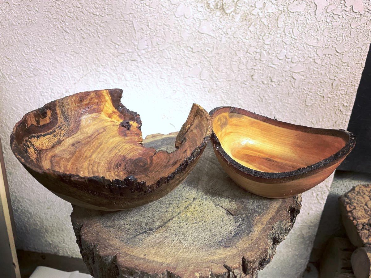 桜の生木
栗の半乾木

I posted these #wood #bowls on <a href="/instagram/">Instagram</a> a while ago. I really like the contrast between them. I think #woodworking is a #beautiful and amazing #craft. What do you think?