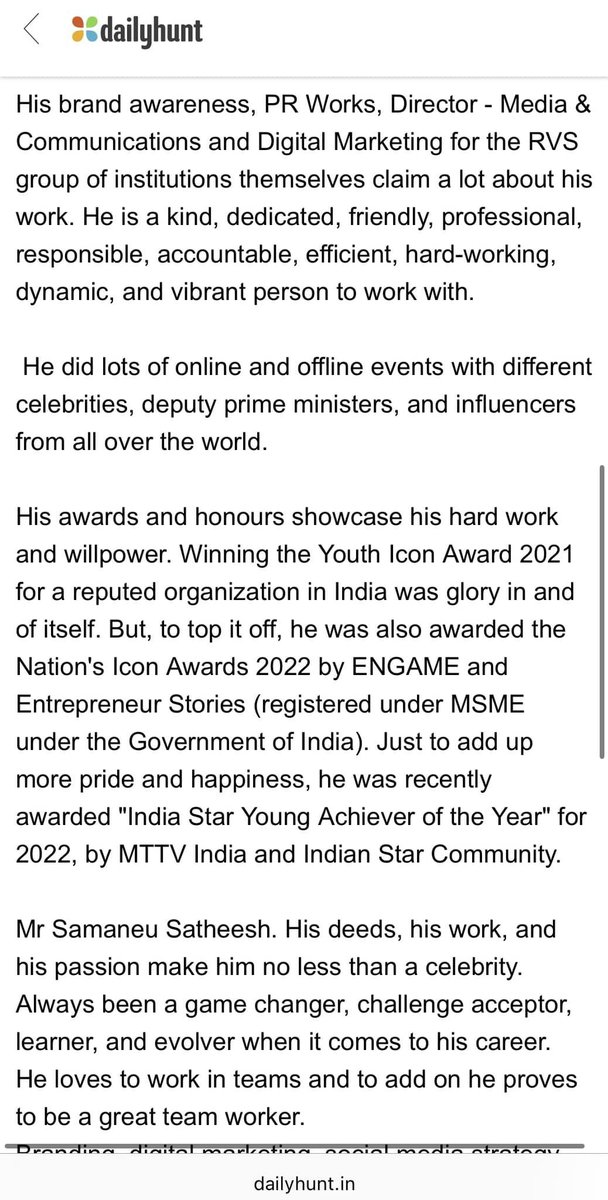 samaneu's tweet photo. I thank all my family, friends, well-wishers and all stakeholders at this moment, since it's really your support and cooperation paved the way to this award. 
😍❤️
Link - https://t.co/tqSkbIUlGx...
#leadership #management #business #development #share #samaneusatheesh #rvscas https://t.co/oMwnWYM722