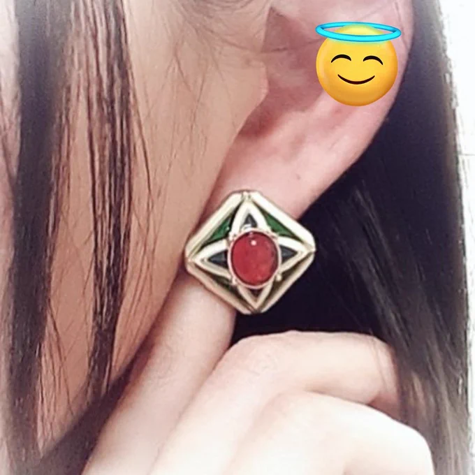 今日は久しぶりに派手ピアス 
