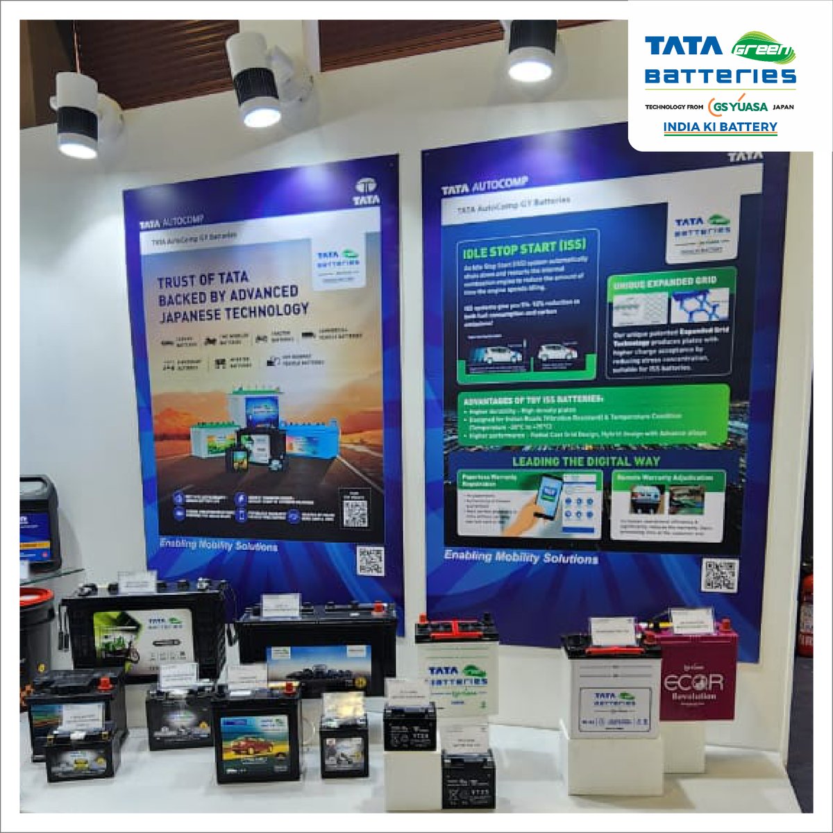 Tatagreenbatery's tweet photo. #TataGreenBatteries present inside the Tata AutoComp Stall #5.58 Hall A5 GF at @AEMotorShow . You are invited to witness the cutting-edge technology products and services from @Tatagreenbatery #TataGreenBattery #TATAAutoCompSystems @ACMAIndia #AutoExpo2023 https://t.co/zufyo3cxUR