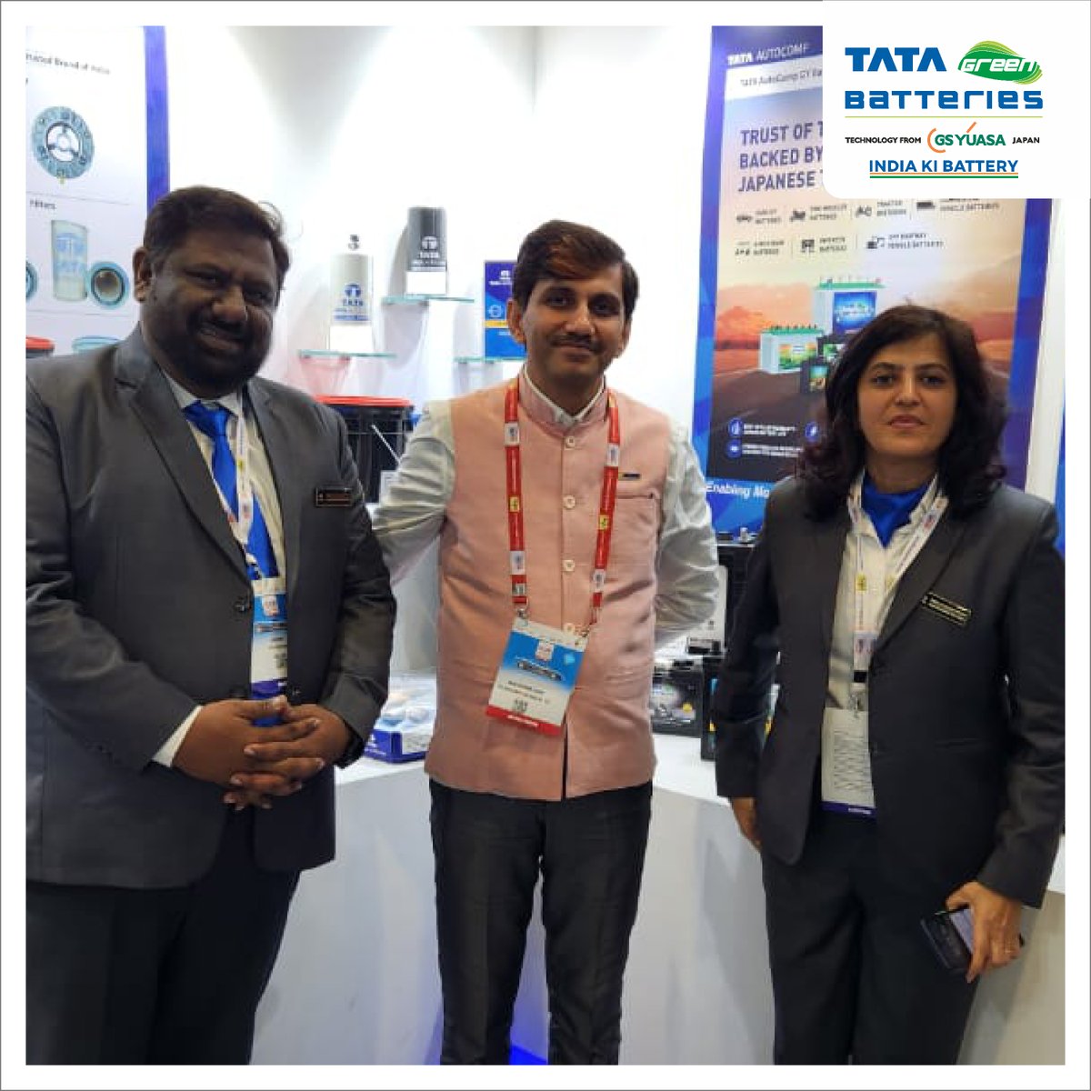 Tatagreenbatery's tweet photo. #TataGreenBatteries present inside the Tata AutoComp Stall #5.58 Hall A5 GF at @AEMotorShow . You are invited to witness the cutting-edge technology products and services from @Tatagreenbatery #TataGreenBattery #TATAAutoCompSystems @ACMAIndia #AutoExpo2023 https://t.co/zufyo3cxUR