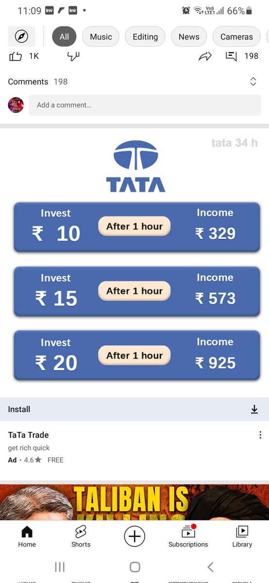 TradesTherapy's tweet photo. Dear @TataCompanies, Some people are misusing your name and logo to run ads on youtube so please look into this matter because we love tata and don't want anyone to fool innocent people by using TATA's name 

Please let us know about this?? https://t.co/DcjT1JznpW