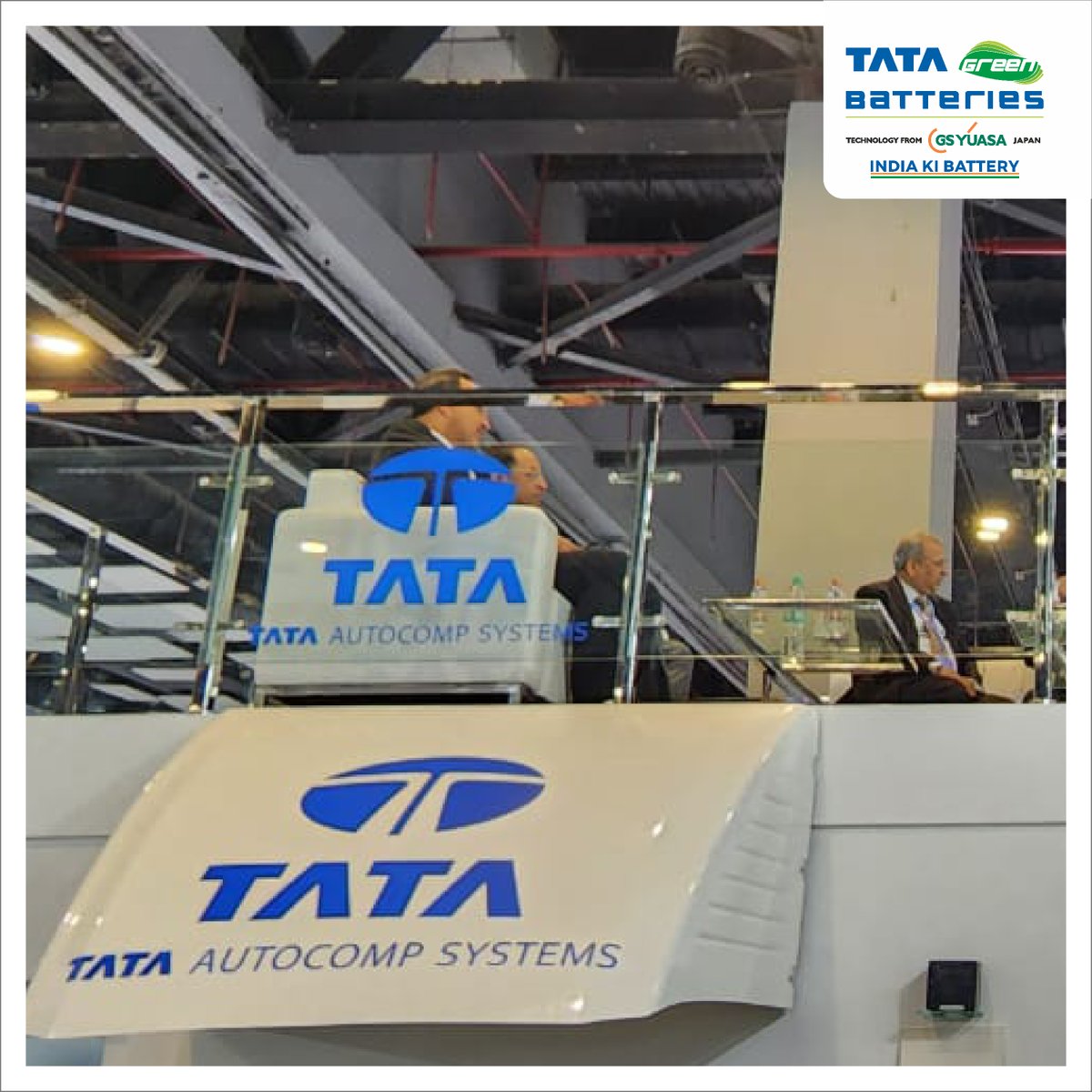 Tatagreenbatery's tweet photo. #TataGreenBatteries present inside the Tata AutoComp Stall #5.58 Hall A5 GF at @AEMotorShow . You are invited to witness the cutting-edge technology products and services from @Tatagreenbatery #TataGreenBattery #TATAAutoCompSystems @ACMAIndia #AutoExpo2023 https://t.co/zufyo3cxUR