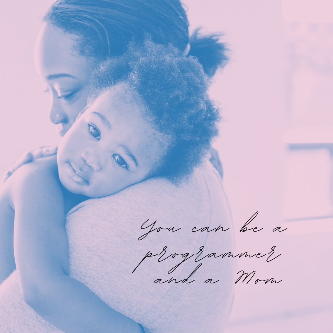 You can be a mom and a programmer, you can choose both! #flgw #momstyle #techwomen #techtwitter #BlackTechTwitter