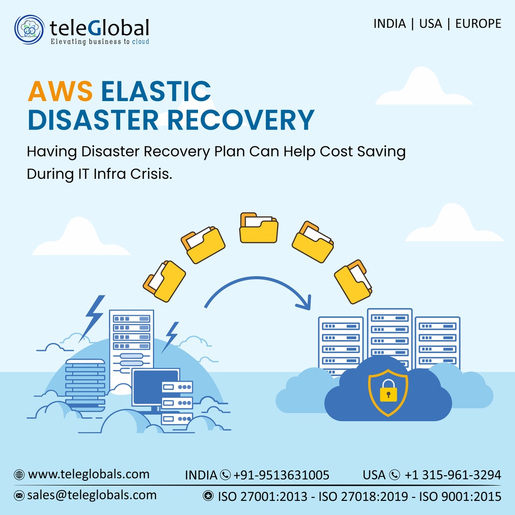 Teleglobals's tweet photo. The cost of a #disasterrecoveryplan is typically Less than the cost of lost revenue & productivity due to extended downtime following a disaster.
Contact us to know more.
https://t.co/X8DkR465cQ
#aws #DR #databackup #cloud #awsmanagedservices #teleglobalinternational https://t.co/K6L9EBMmsz