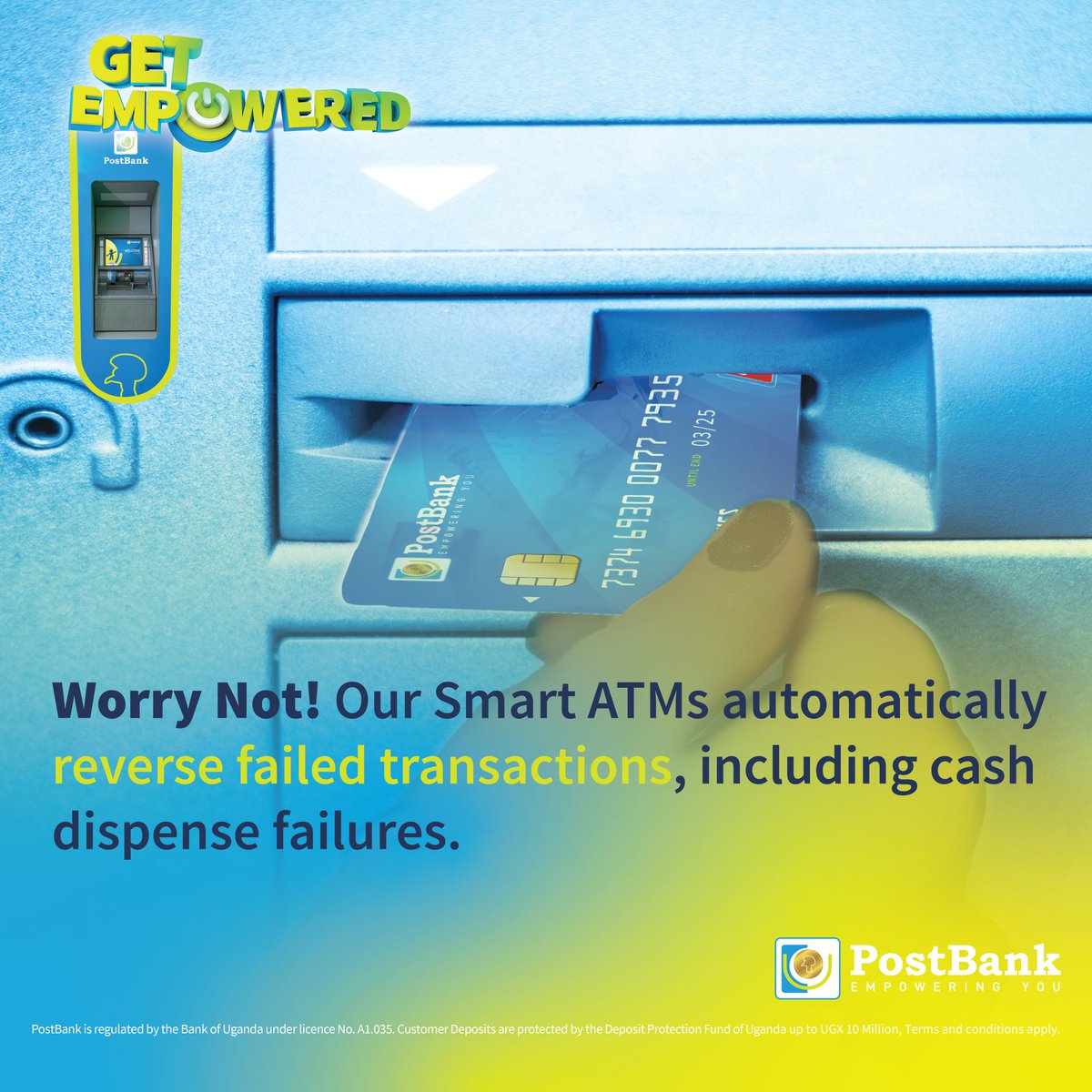 pearlbank_ug's tweet image. You will know immediately if your transaction has failed. We fix the mess because your happiness is our priority.

#GetEmpowered #SmartATMs