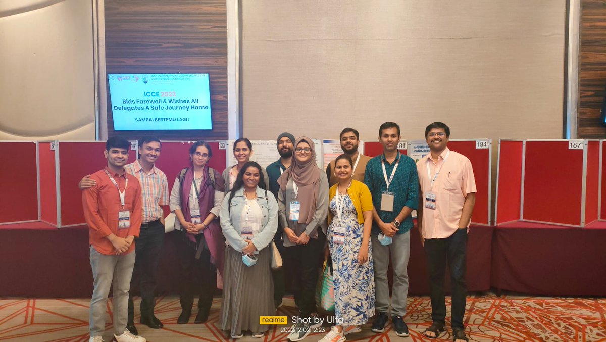 edtechIITB's tweet photo. ET at #ICCE2022  

The IDP in ET at IIT Bombay contributed through multiple scholarly publications at the 30th International Conference on Computers in Education (ICCE). The conference was organized by the Asia-Pacific Society for Computers in Education (APSCE) and hosted by https://t.co/JwNe7xFRmx