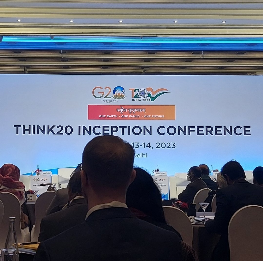 G20 Sherpa, Mr Amitabh Kant's inspiring words at the inaugural session of T20 Inception Meeting today. "Can the model of India become the model of the world?". Our transformative development endeavours are the cornerstone of India's narrative to G20 nations this year.