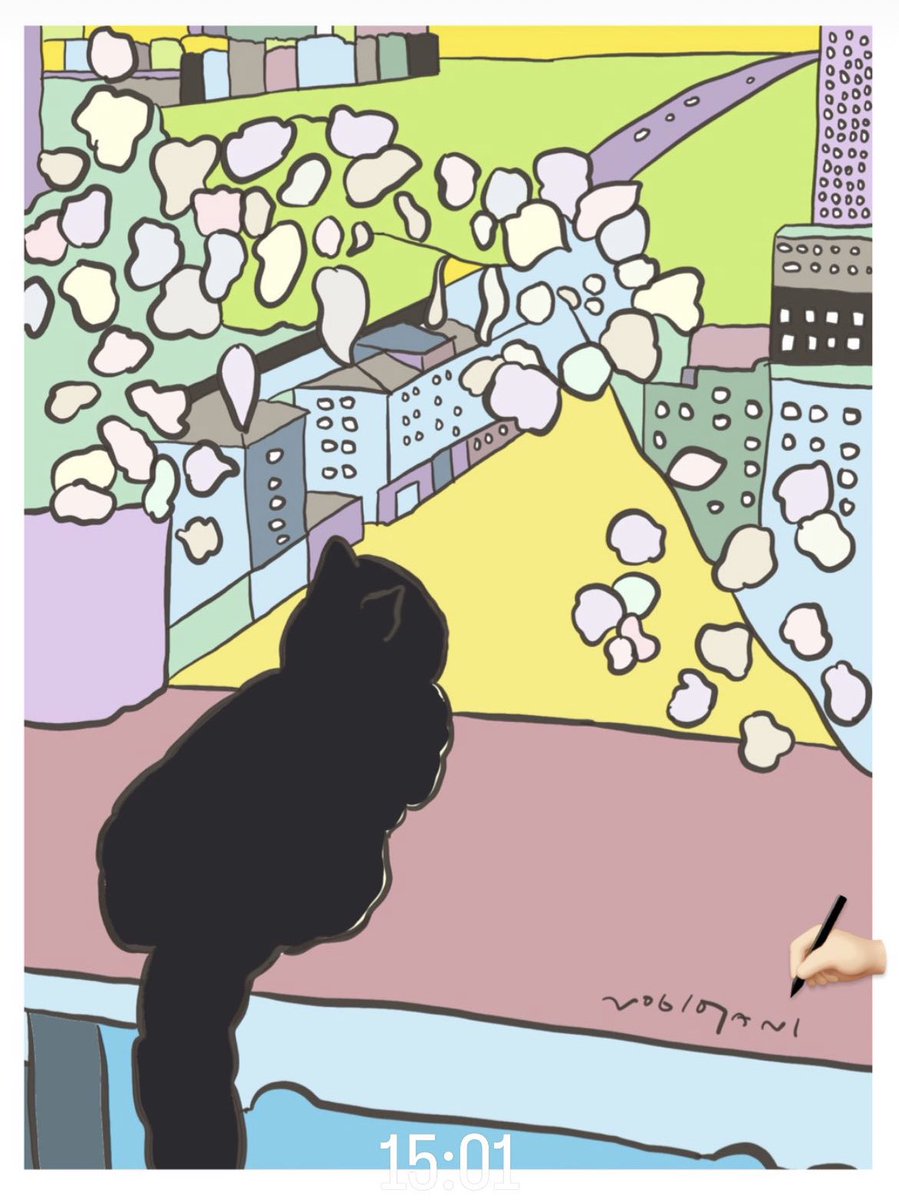nogiotani's tweet photo. ねこ(窓際)✍🏻🪟

#猫 #景色 #イラスト #cat #Illustrator
#デザイン #ねこ #design #花 #窓際 https://t.co/6rDftzqQRO