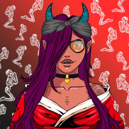 SonicScrewerCRO's tweet photo. Had to mint a few more seducitvely evil @CroSuccubus as well 😍 They are so fkn sexy! #cro #crofam @EbisusBay #StillMinting #Succubus #cronoschain #NFTartwork by @rbartsnft https://t.co/fhdeSzThHP