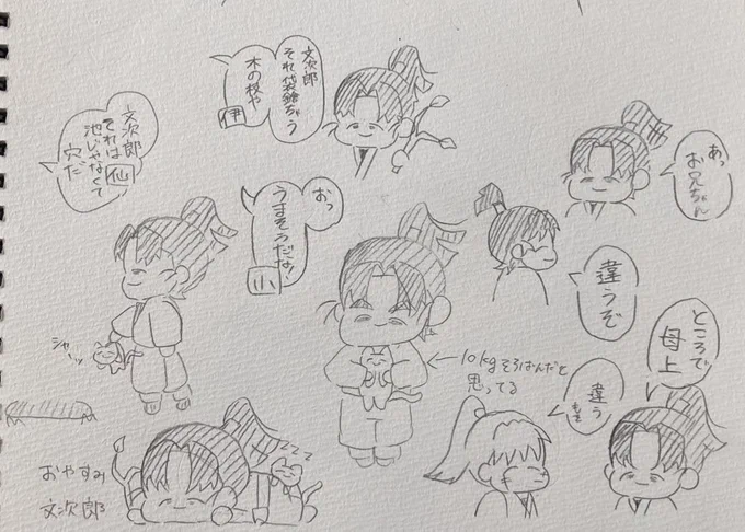 これは過去最高に疲れてた時の落書き(再掲) 
