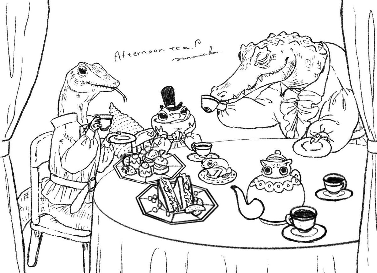 Afternoon tea for reptiles 🫖
#wip 