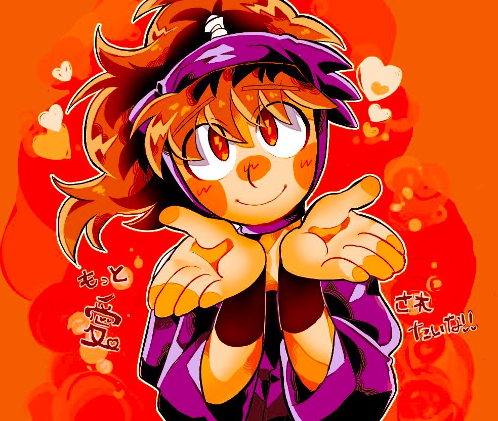 #絵を彩度100にすると超派手
あかるーい! 