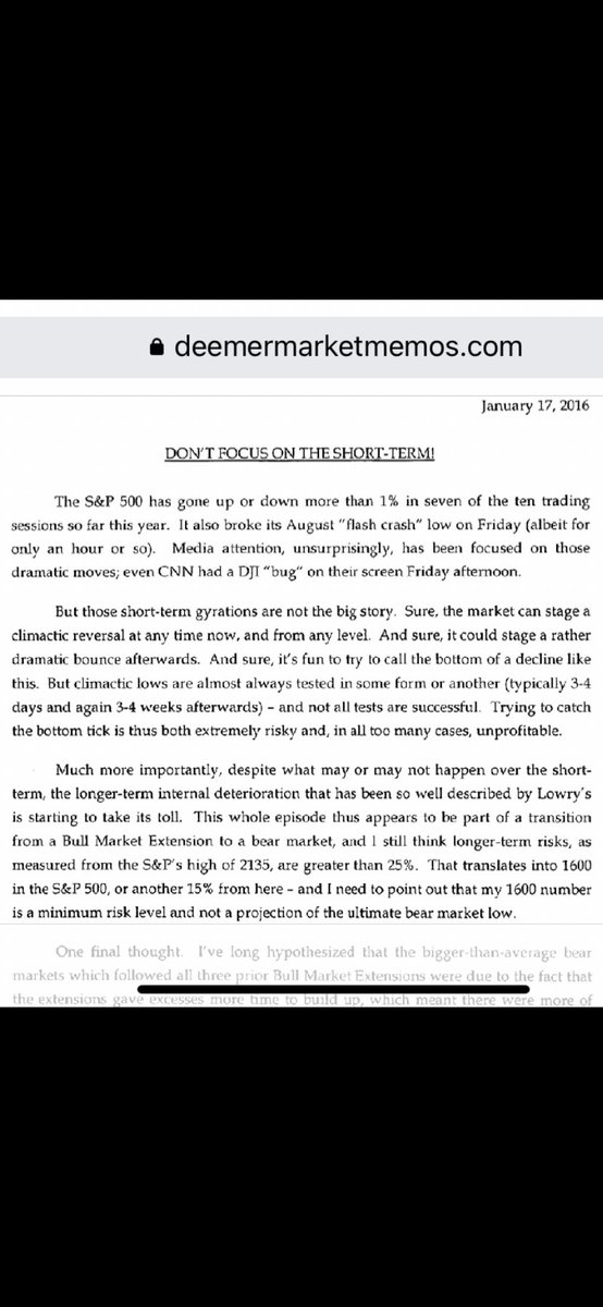 Mounirfj's tweet photo. @WalterDeemer Everyone will get it wrong at least once.
I still remember January 2016, I waited for $SPX to hit that target—- and we all know what transpired: https://t.co/DYAO3MrBR5