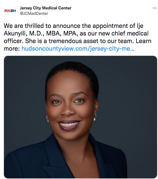 yabaleftonline's tweet image. Dora Akunyili’s daughter named chief medical officer of US hospital.