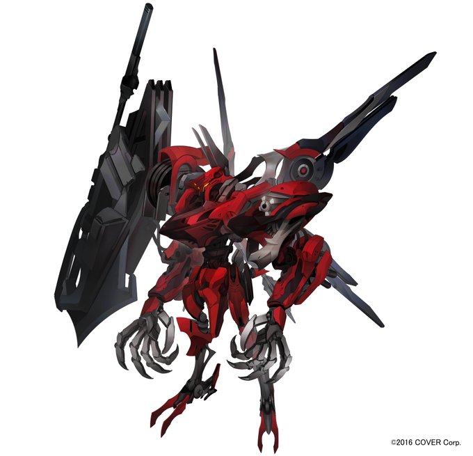 ホロスターズEnglish 「TEMPUS」のマキナ・X・フレオンくん() の使用する機体のデザインを担当しました!#holoTEMPUS 