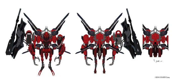 3面図やら武器詳細 #holoTEMPUS 