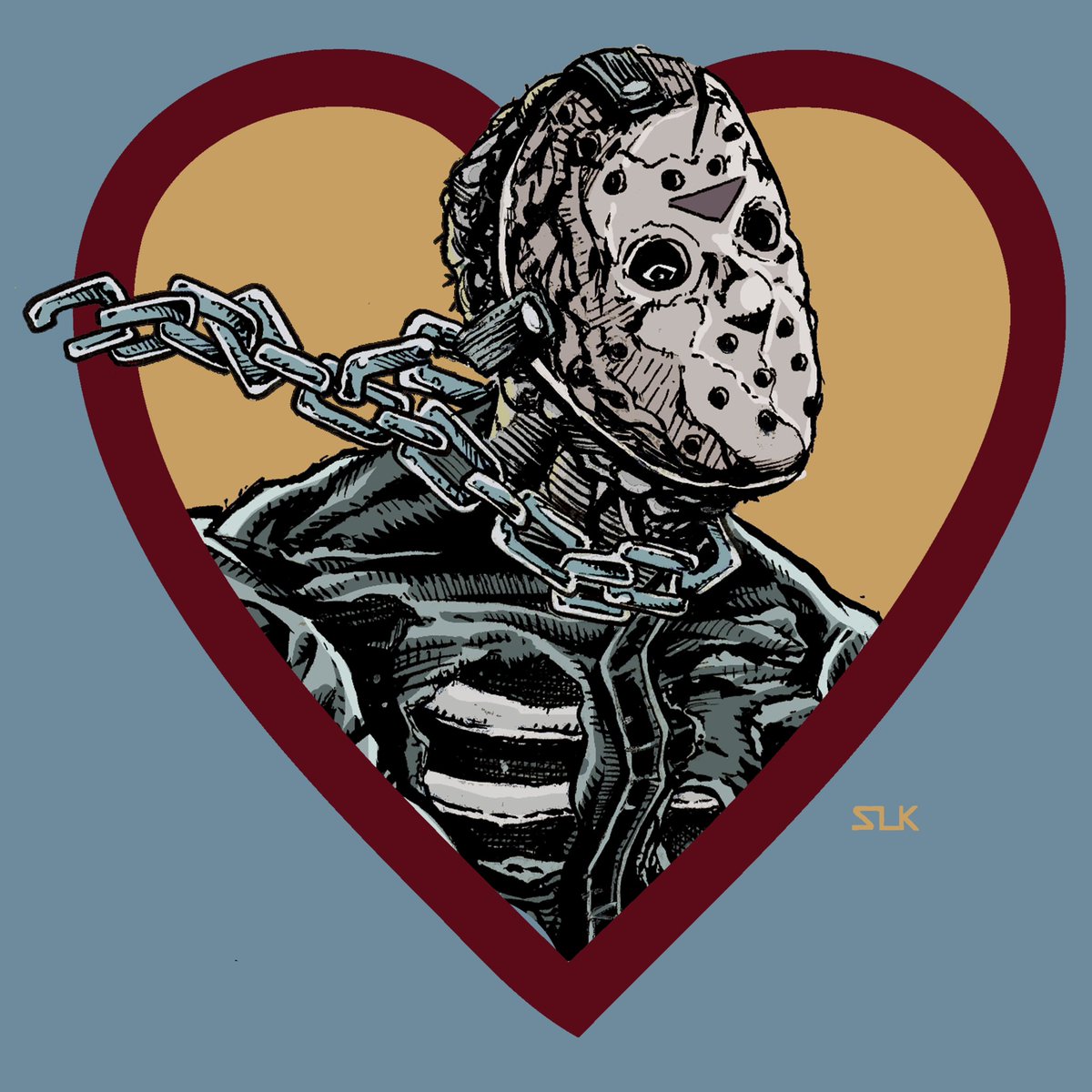 SaturdaySlasher's tweet image. Happy Friday the 13th! To celebrate here’s a little piece of Jason artwork by our writer and inker @S_Louis_King 

#fridaythe13th #JasonVoorhees