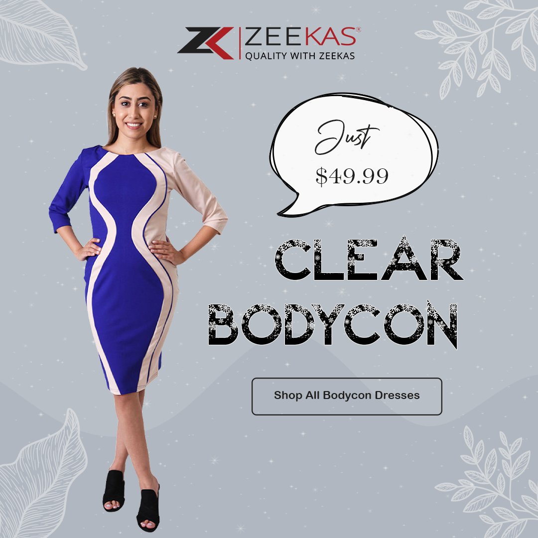 Zeekas3's tweet photo. Check Out Trendy Clear Pencil Fit Multicolor #Bodycon Collections In #USA At #Zeekas. Just $49.99.
Shop Now: https://t.co/grPSVEqKXl
#wintersale #sale #fashion #winter #discount #shopping #winterfashion #onlineshopping #trending #wholesale #style #wintercollection #ootd #clothes https://t.co/mv98XI8GvC