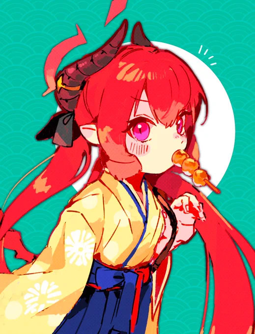 #絵を彩度100にすると超派手あっっか 
