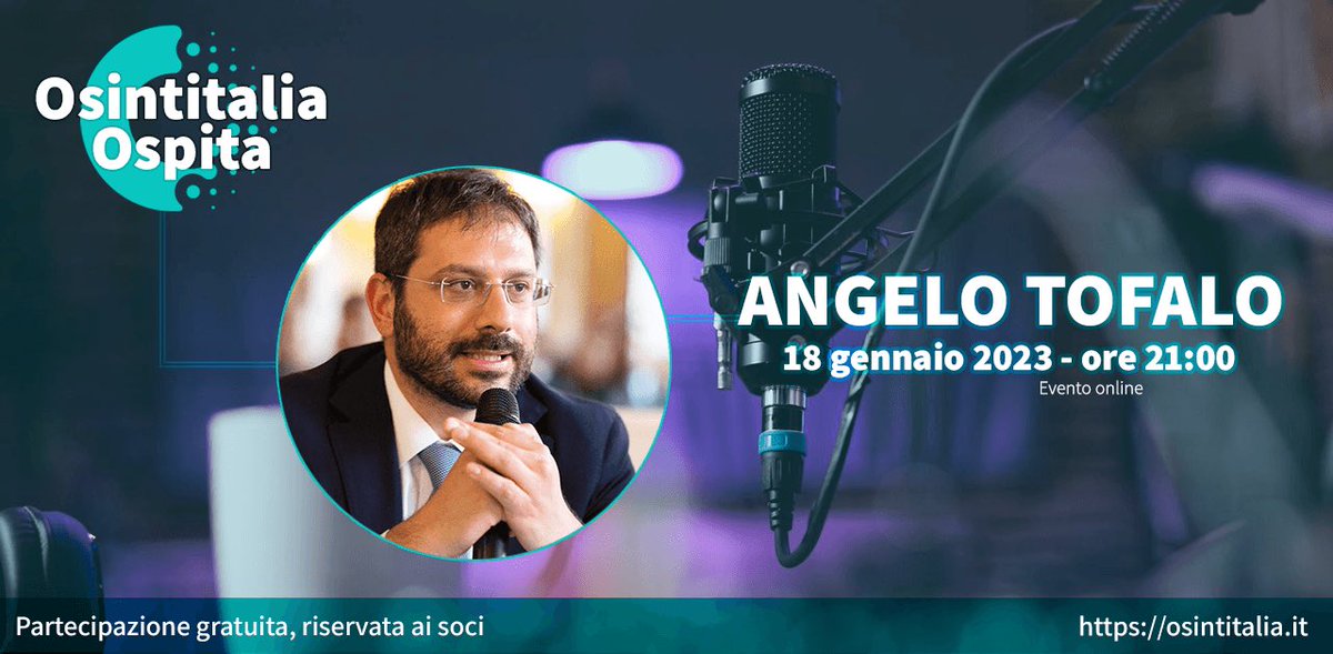 osintitalia's tweet photo. Al via un ciclo di talk, per i nostri soci, su temi di ampia rilevanza sociale. 
Ad inaugurarli,il 18/01, ci sarà l'Ing.@AngeloTofalo, già Sottosegretario di Stato alla Difesa e componente del #Copasir, che ci parlerà l’evoluzione normativa della #Cybersecurity in Italia. https://t.co/s6jOcvth4f