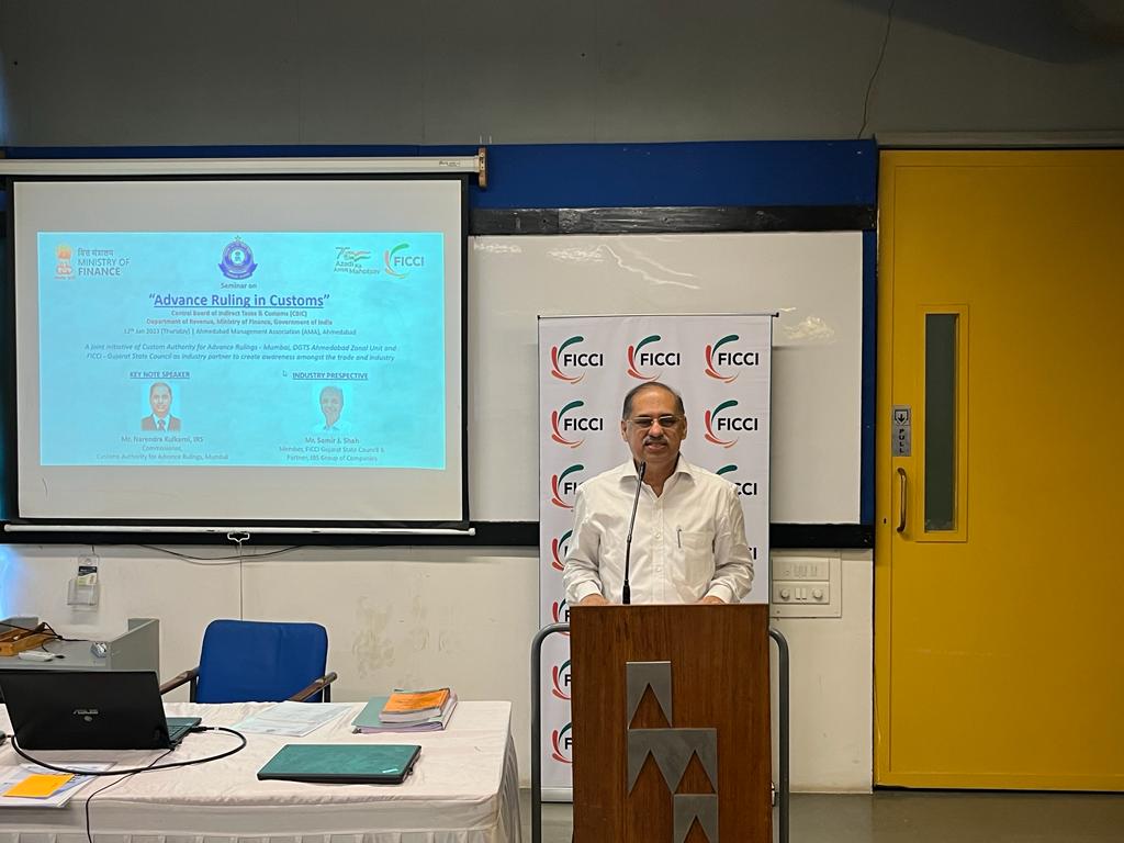AhmedabadDgts's tweet photo. DGTS, Ahmedabad Zonal Unit in association with Customs Authority of Advance Ruling, Mumbai &amp; FICCI, Gujarat organized a seminar on "Advance Ruling in Customs" on 12.1.2023 at AMA, Ahmedabad. https://t.co/exkg4jyBcB