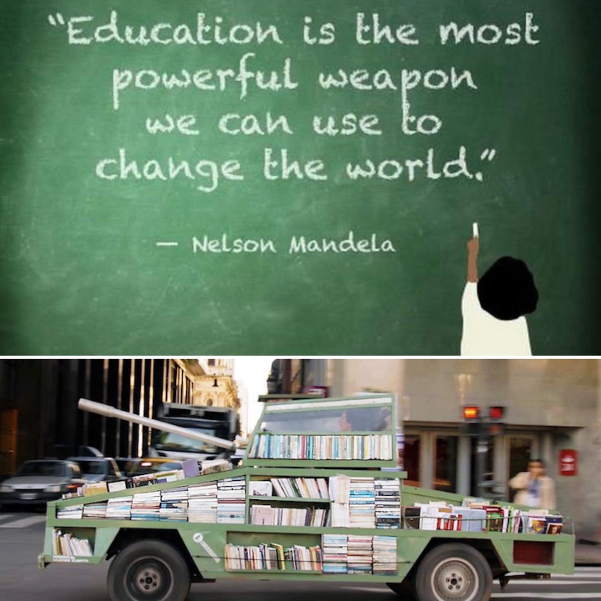 @Diverse_Edu @dHL_edu @judybsb49 @renier1901 @stephaniesped1 @TwinklDigest @teacher_marx @zkruger7 @Sofiavelentza46 @AlexEdpuzzle Weapon of mass instruction … 

Education is the most powerful weapon we can use to change the world” - Nelson Mandela 🙏🫶👇