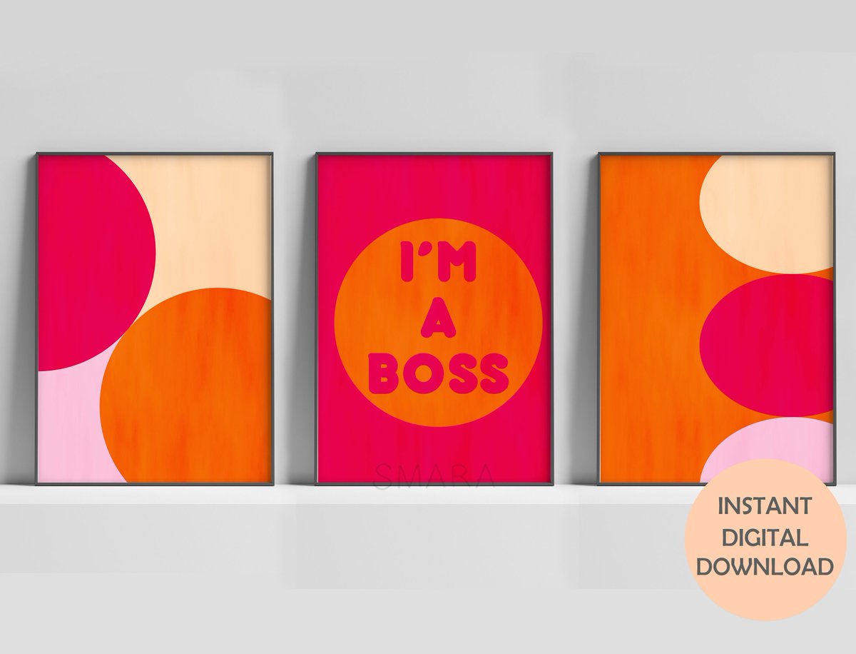dearahay's tweet photo. Excited to share the latest addition to my #etsy shop: Set of 3 Printable Geometric Wall Art: hot pink, orange https://t.co/63SRYKqFpq #pink #moving #newyears #pinkorange #decor #bedroom #minimalist #abstractgeometric #poster https://t.co/qQ2R7myEvS