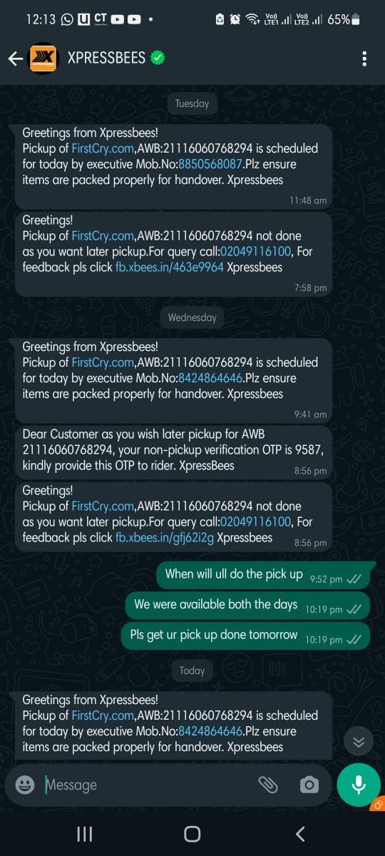 vkchheda's tweet photo. @firstcry @FirstCrydotcom @firstcryindia ordered tricycle &amp; due to seat allignment issue had requested 4 replacement on 9th Jan. FirstCry people havent turned up 4 replacement yet &amp; giving fake excuses 4 not picking 4 replacement. Screenshots attached. Mistake dat ordered frm FC. https://t.co/VyS5DYoVai