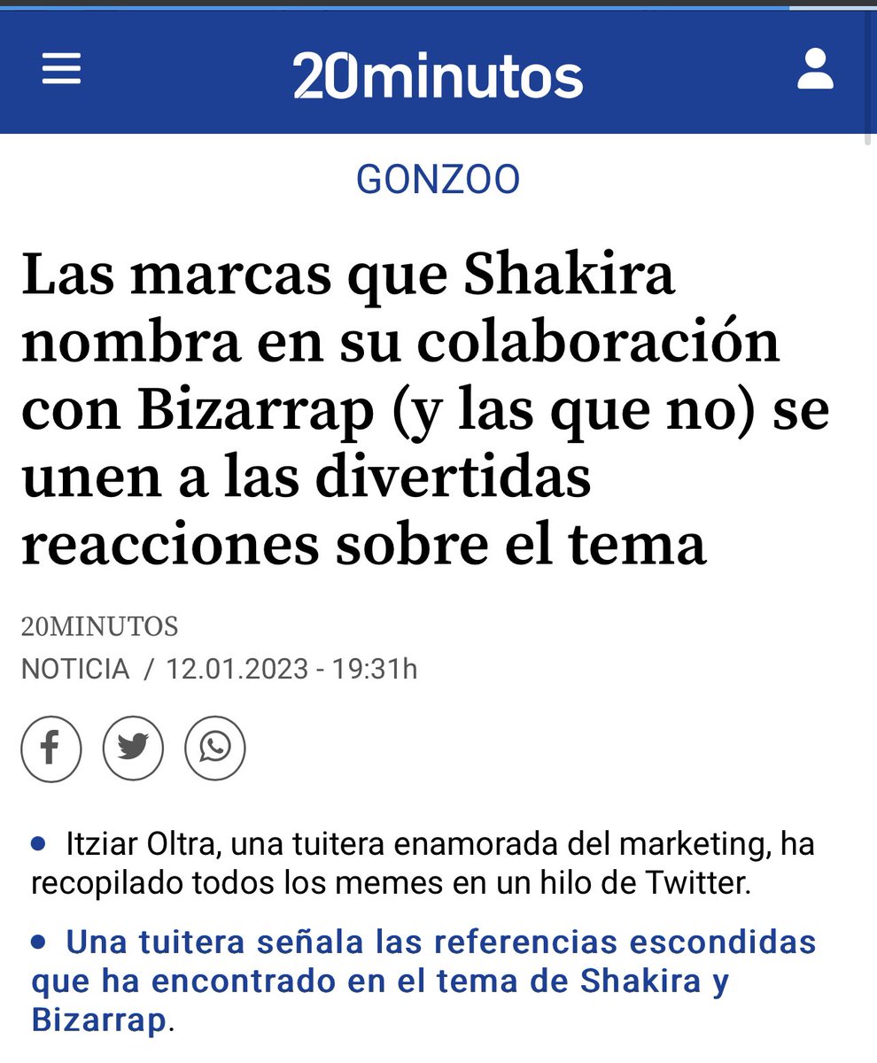 itziaroltra's tweet photo. Este tuit es simplemente para acordarme siempre de que hubo un día en el que tuiteabas “Itziar Oltra” y mi nombre salía al lado del de Shakira en sitios como 20minutos, El Confidencial o Cosmopolitan. https://t.co/2y5UAtbQf0