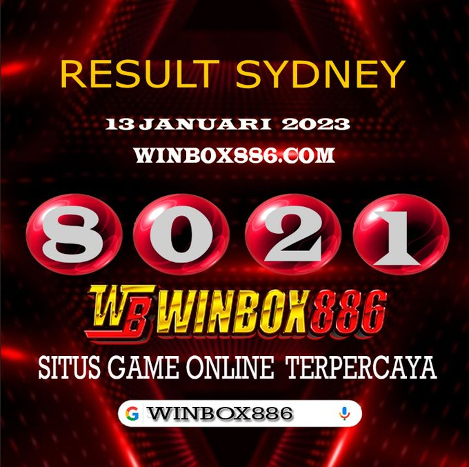 winbox886's tweet photo. RESULT SYDNEY SIANG || 13 JANUARI 2023
NO KELUAR :8021
Selamat Bagi yg Jackpot💥
• WhatsApp +62 821-9349-7142
*Salam JP WINBOX886*
#winbox886 #resulthongkong #resultangka #togelonline #resultshk #keluarantogel #pasarantogel #togelonline #togeljitu #resulttoge https://t.co/SNcUBPUJrK