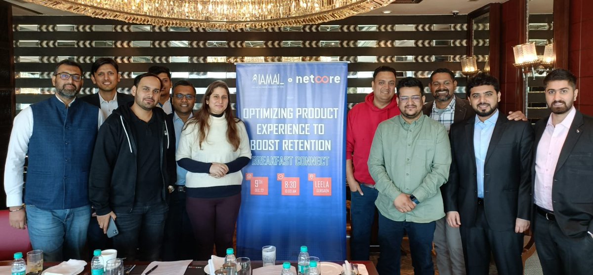netcore_ai's tweet photo. Throwback to the @IAMAIForum's Breakfast Connect, Delhi edition which was conducted in association with Netcore Cloud.

🤩We are excited to be hosting the Bangalore edition on 20th Jan 2023 at Conrad by Hilton.

See you then.👋

#Events #ProductExperience #AppMarketers https://t.co/CcrO1UXRw7