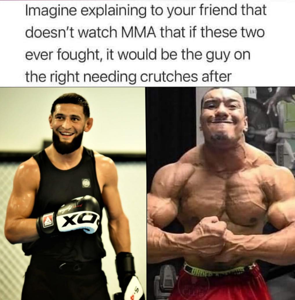 RDXSports's tweet photo. Challenge yourself and try explaining this to a friend that doesnโt watch MMA! ๐
.
.
#RDXSports #TeamRDX #KhamzatChimaev #borz #wolf #MMAmemes #MMAfun #MMAjokes #boxingmeme #boxingdrills #MMAnews #MMAworld #UFC #boxingnight #boxingglove #boxing #mma #mmagloves #bjj #boxing https://t.co/KIJiVaEmDa