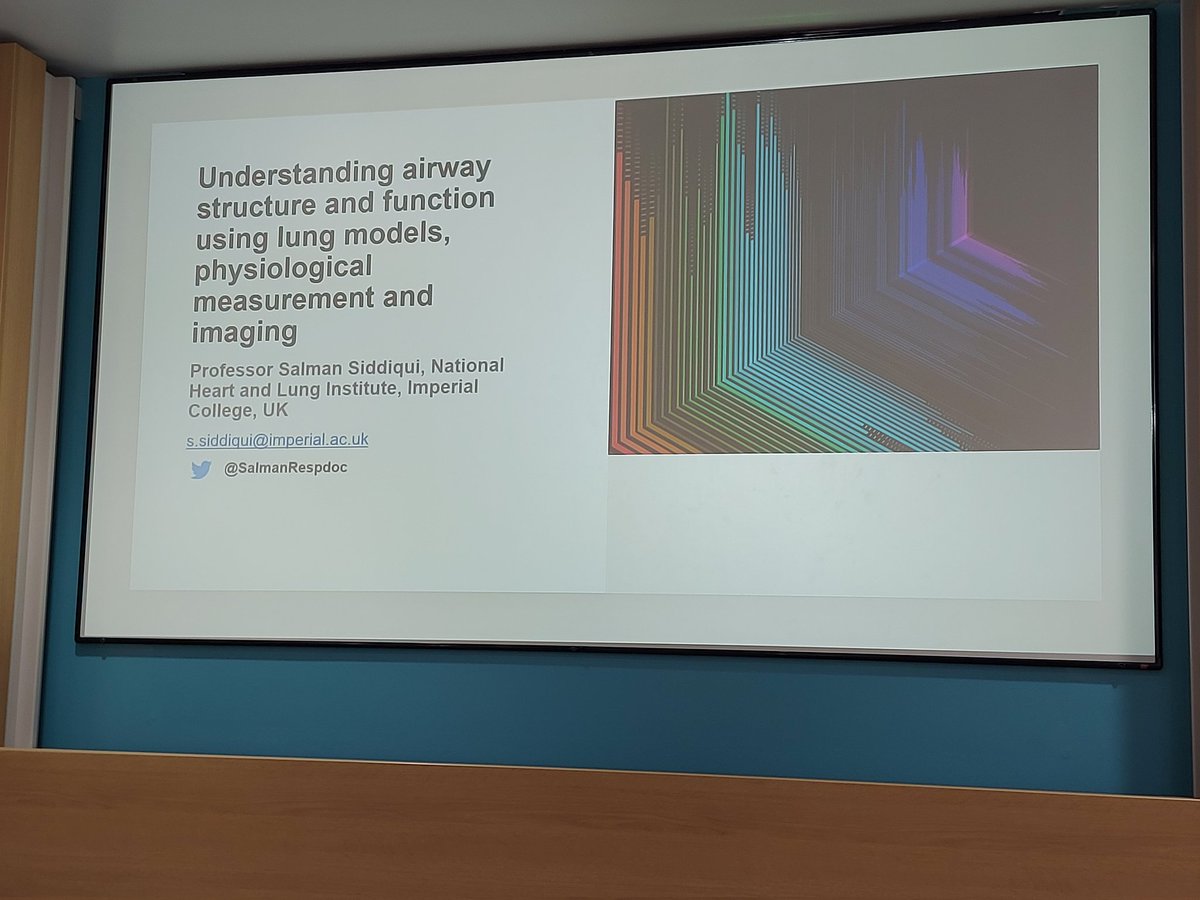 BIOREMEnet's tweet photo. First up @SalmanRespdoc on applications of modelling for small airway studies and diagnostics for diseases such as #asthma #bioreme2023 https://t.co/7v8nsJmr8z